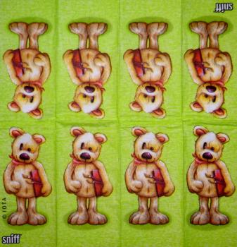 210 Teddy - 4-lagig (blau) - Sniff - Taschentuch